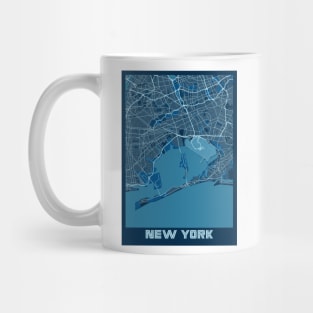 New York - United States Peace City Map Mug